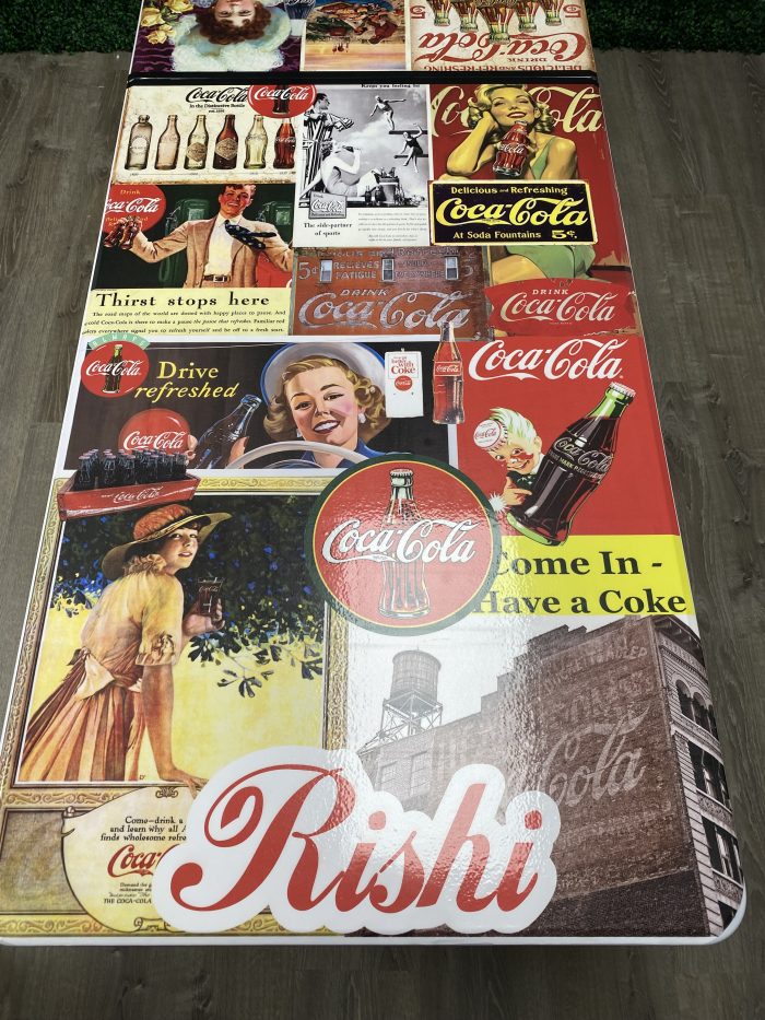 Coca Cola Inspired Theme Custom Beer Pong Table - Image 4