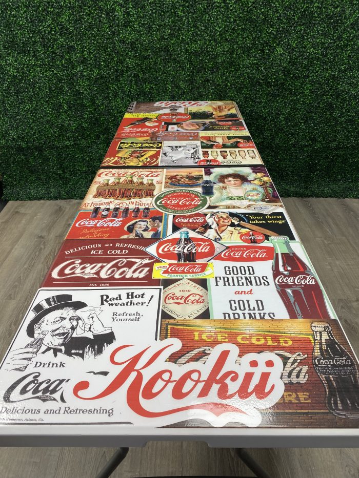 Coca Cola Inspired Theme Custom Beer Pong Table