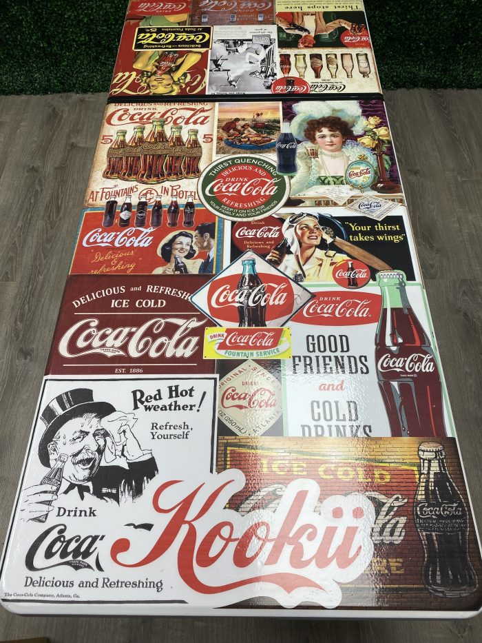 Coca Cola Inspired Theme Custom Beer Pong Table - Image 2