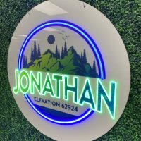 Custom Acrylic Layered + Neon Accent Sign In Board for Events, Wedding, Bar/Bat Mitzvahs - Image 4