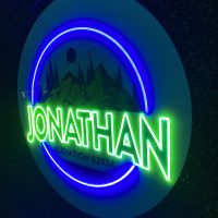 Custom Acrylic Layered + Neon Accent Sign In Board for Events, Wedding, Bar/Bat Mitzvahs - Image 3