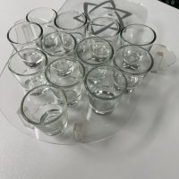 Acrylic Hamsa Kiddush Serving Set with Glasses | Wedding Gift | Engagement Gift | Housewarming Gift - Image 4