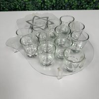 Acrylic Hamsa Kiddush Serving Set with Glasses | Wedding Gift | Engagement Gift | Housewarming Gift - Image 5