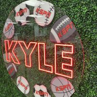Custom Acrylic Layered + Neon Accent Sign In Board for Events, Wedding, Bar/Bat Mitzvahs - Image 4