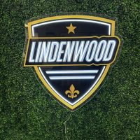 Lindenwood Soccer Badge Neon Sign