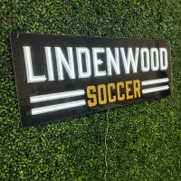 Lindenwood Soccer Logo Neon Sign - Image 2
