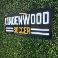 Lindenwood Soccer Logo Neon Sign - Image 7