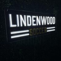Lindenwood Soccer Logo Neon Sign - Image 3
