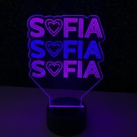 LED Acrylic Light Up Display Centerpiece - Create Your Own With Photo, Text, Logo or Design - Sweet 16, Birthday, Bar/Bat Mitzvah, Weddings, Graduation