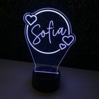 LED Acrylic Light Up Display Centerpiece - Create Your Own With Photo, Text, Logo or Design - Sweet 16, Birthday, Bar/Bat Mitzvah, Weddings, Graduation - Image 3