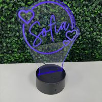 LED Acrylic Light Up Display Centerpiece - Create Your Own With Photo, Text, Logo or Design - Sweet 16, Birthday, Bar/Bat Mitzvah, Weddings, Graduation - Image 7