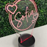LED Acrylic Light Up Display Centerpiece - Create Your Own With Photo, Text, Logo or Design - Sweet 16, Birthday, Bar/Bat Mitzvah, Weddings, Graduation - Image 6