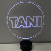 LED Acrylic Light Up Display Centerpiece - Create Your Own With Photo, Text, Logo or Design - Sweet 16, Birthday, Bar/Bat Mitzvah, Weddings, Graduation