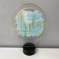 LED Acrylic Light Up Display Centerpiece - Create Your Own With Photo, Text, Logo or Design - Sweet 16, Birthday, Bar/Bat Mitzvah, Weddings, Graduation - Image 2
