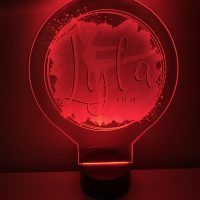 LED Acrylic Light Up Display Centerpiece - Create Your Own With Photo, Text, Logo or Design - Sweet 16, Birthday, Bar/Bat Mitzvah, Weddings, Graduation - Image 5