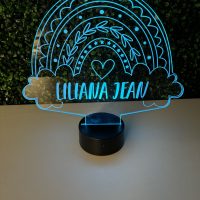 LED Acrylic Light Up Display Centerpiece - Create Your Own With Photo, Text, Logo or Design - Sweet 16, Birthday, Bar/Bat Mitzvah, Weddings, Graduation