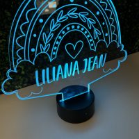 LED Acrylic Light Up Display Centerpiece - Create Your Own With Photo, Text, Logo or Design - Sweet 16, Birthday, Bar/Bat Mitzvah, Weddings, Graduation - Image 3