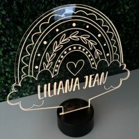 LED Acrylic Light Up Display Centerpiece - Create Your Own With Photo, Text, Logo or Design - Sweet 16, Birthday, Bar/Bat Mitzvah, Weddings, Graduation - Image 4