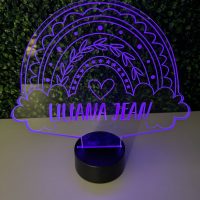 LED Acrylic Light Up Display Centerpiece - Create Your Own With Photo, Text, Logo or Design - Sweet 16, Birthday, Bar/Bat Mitzvah, Weddings, Graduation - Image 6