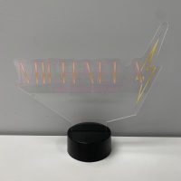 LED Acrylic Light Up Display Centerpiece - Create Your Own With Photo, Text, Logo or Design - Sweet 16, Birthday, Bar/Bat Mitzvah, Weddings, Graduation - Image 9