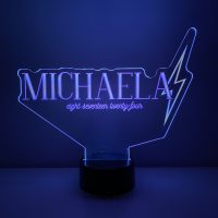 LED Acrylic Light Up Display Centerpiece - Create Your Own With Photo, Text, Logo or Design - Sweet 16, Birthday, Bar/Bat Mitzvah, Weddings, Graduation