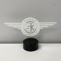LED Acrylic Light Up Display Centerpiece - Create Your Own With Photo, Text, Logo or Design - Sweet 16, Birthday, Bar/Bat Mitzvah, Weddings, Graduation