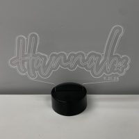 LED Acrylic Light Up Display Centerpiece - Create Your Own With Photo, Text, Logo or Design - Sweet 16, Birthday, Bar/Bat Mitzvah, Weddings, Graduation