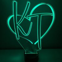 LED Acrylic Light Up Display Centerpiece - Create Your Own With Photo, Text, Logo or Design - Sweet 16, Birthday, Bar/Bat Mitzvah, Weddings, Graduation - Image 3