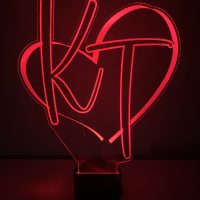 LED Acrylic Light Up Display Centerpiece - Create Your Own With Photo, Text, Logo or Design - Sweet 16, Birthday, Bar/Bat Mitzvah, Weddings, Graduation - Image 5