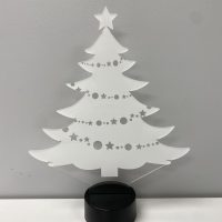 Christmas Tree LED Acrylic Light Up Display Centerpiece - Christmas Holiday Gift - Image 3