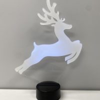 Rudolph the Red Nosed Reindeer LED Acrylic Light Up Display Centerpiece - Christmas Holiday Gift - Image 2