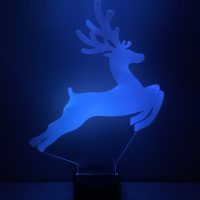 Rudolph the Red Nosed Reindeer LED Acrylic Light Up Display Centerpiece - Christmas Holiday Gift - Image 4