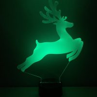 Rudolph the Red Nosed Reindeer LED Acrylic Light Up Display Centerpiece - Christmas Holiday Gift - Image 3