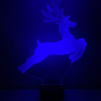 Rudolph the Red Nosed Reindeer LED Acrylic Light Up Display Centerpiece - Christmas Holiday Gift - Image 5