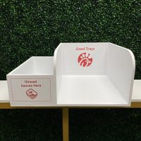 Chick-fil-A Sauces and Trays Holder Organizer for Top of Trash Cans