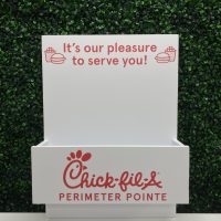 Chick-fil-A Flower Box (fake florals not included) with Customized Store Location Name - Image 3