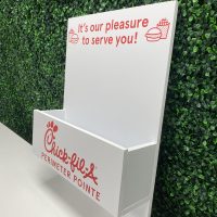 Chick-fil-A Flower Box (fake florals not included) with Customized Store Location Name - Image 8