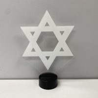 Jewish Star LED Acrylic Light Up Display Centerpiece - Chanukkah Holiday Gift | Bar Bat Mitzvah Decor - Image 6