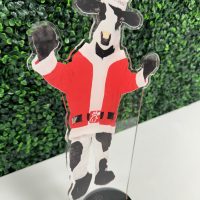 Chick-fil-A Holiday Christmas Cow LED Acrylic Light Up Display Centerpiece - Holiday Gift - Image 4
