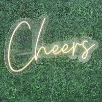 Cheers Acrylic Neon Sign | Birthday Party Neon Sign | Wedding Neon Sign | Sweet 16 Neon Sign | Bar Bat Mitzvah Business Neon Sign - Image 4