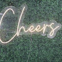 Cheers Acrylic Neon Sign | Birthday Party Neon Sign | Wedding Neon Sign | Sweet 16 Neon Sign | Bar Bat Mitzvah Business Neon Sign - Image 3