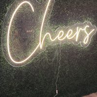 Cheers Acrylic Neon Sign | Birthday Party Neon Sign | Wedding Neon Sign | Sweet 16 Neon Sign | Bar Bat Mitzvah Business Neon Sign - Image 5