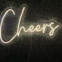 Cheers Acrylic Neon Sign | Birthday Party Neon Sign | Wedding Neon Sign | Sweet 16 Neon Sign | Bar Bat Mitzvah Business Neon Sign - Image 2
