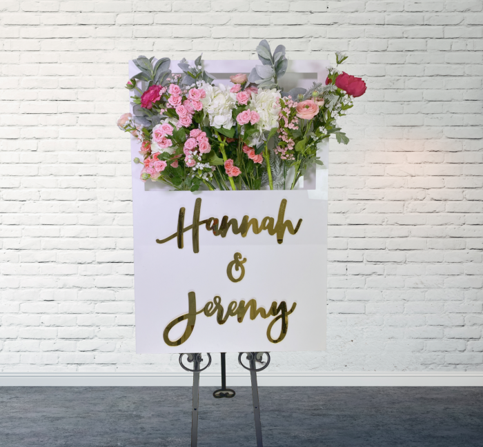 Flower Box Sign - Weddings, Bar Bat Mitzvah, Engagement Party, Celebrations - Image 6