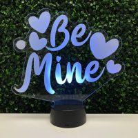 Be Mine LED Acrylic Light Up Display Centerpiece - Valentine's Day Holiday Gift - Image 6
