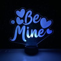 Be Mine LED Acrylic Light Up Display Centerpiece - Valentine's Day Holiday Gift - Image 7