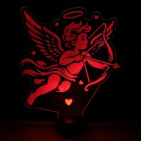 Cupid Arrow LED Acrylic Light Up Display Centerpiece - Valentine's Day Holiday Gift - Image 3
