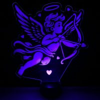 Cupid Arrow LED Acrylic Light Up Display Centerpiece - Valentine's Day Holiday Gift - Image 2