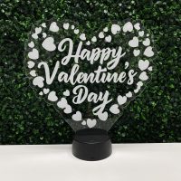 Happy Valentine's Day LED Acrylic Light Up Display Centerpiece - Valentine's Day Holiday Gift - Image 4