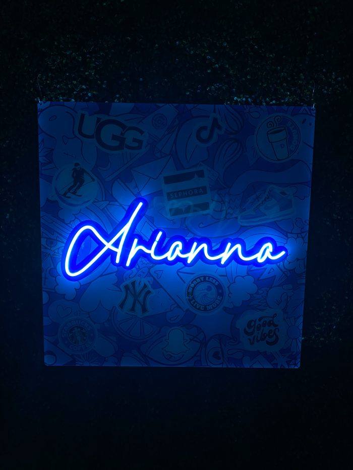 Custom Acrylic Layered + Neon Accent Sign In Board for Events, Wedding, Bar/Bat Mitzvahs - Image 2